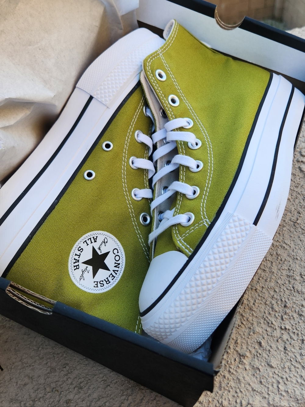 Converse Chuck Taylor All Star High Top Sneakers - Olive Green - Picture 11 of 11